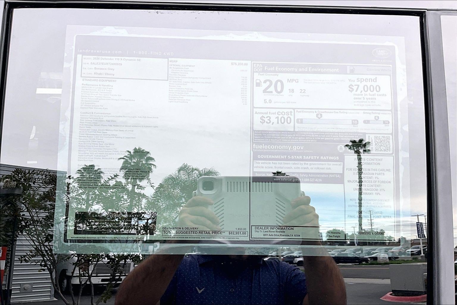 New 2026 Land Rover Defender 110 X-Dynamic SE image 14