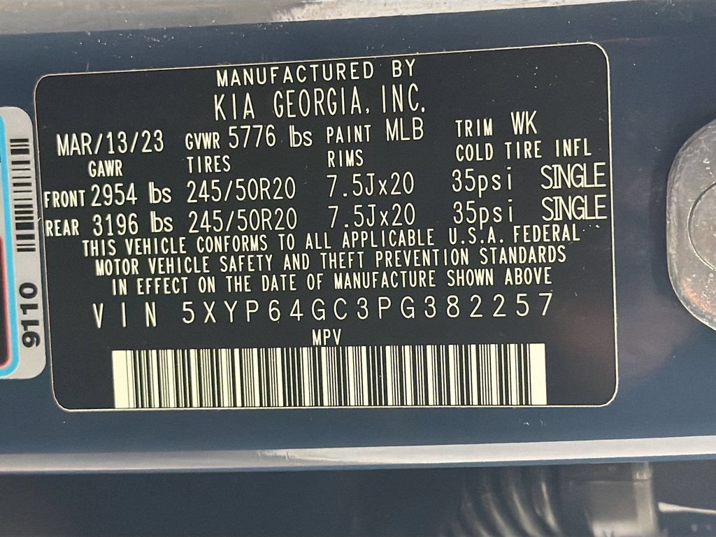 Used 2023 Kia Telluride S w/ S Sunroof Package FWD image 36