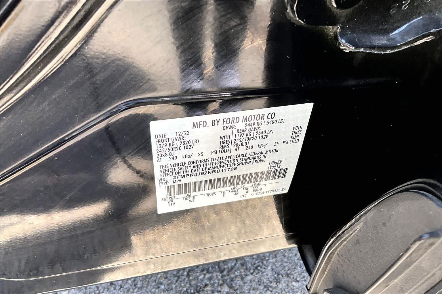 Used 2022 Ford Edge ST-Line w/ Class II Trailer Tow Package AWD/4WD image 68
