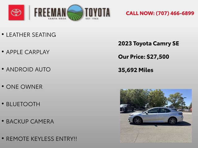 Used 2023 Toyota Camry SE FWD image 5