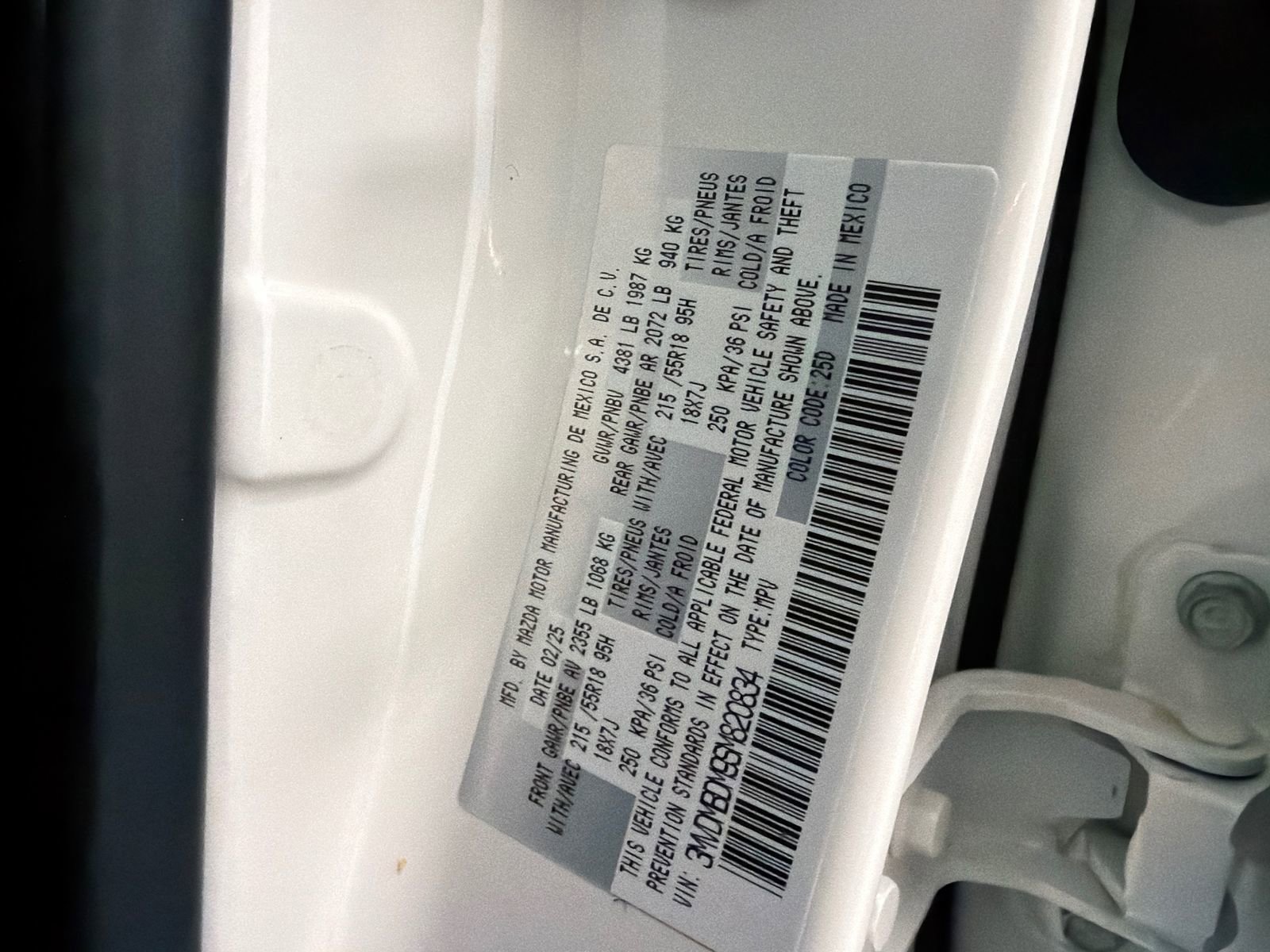 Certified 2025 MAZDA CX-30 AWD 2.5 S w/ Premium Package image 34