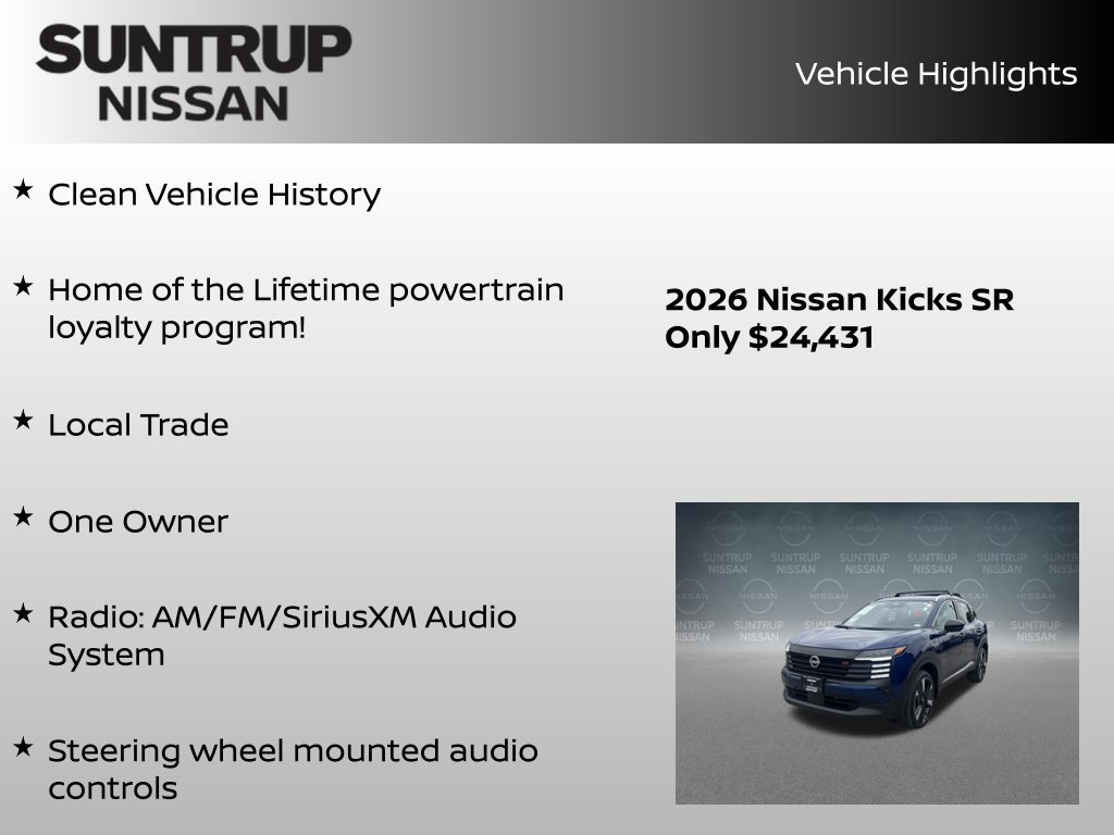 Certified 2026 Nissan Kicks SR FWD image 8