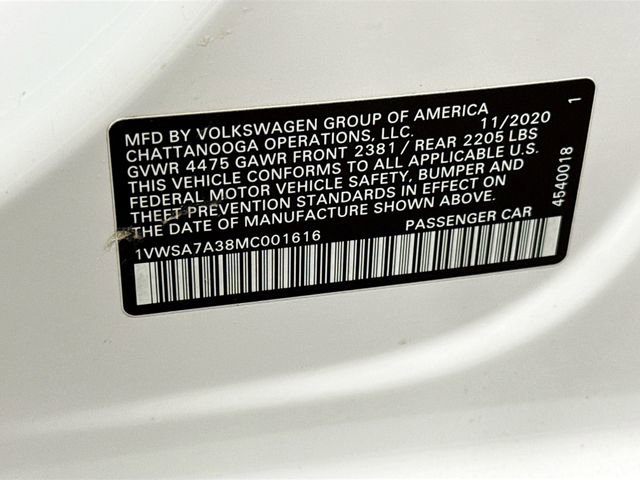 Used 2021 Volkswagen Passat 2.0T SE image 32