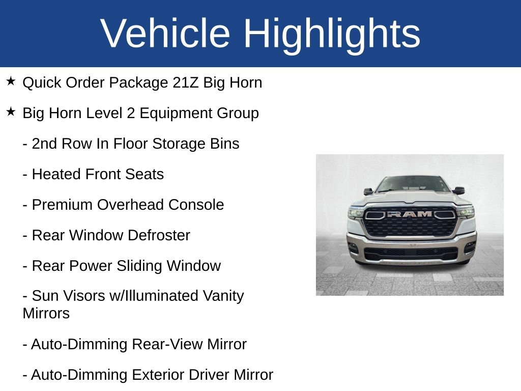 Used 2025 RAM 1500 Big Horn image 3