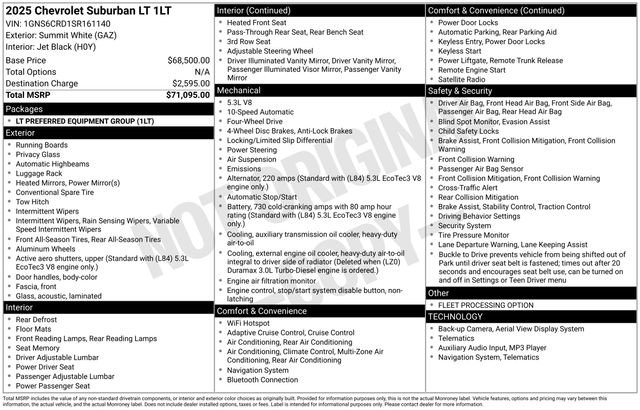Used 2025 Chevrolet Suburban LT AWD/4WD image 34