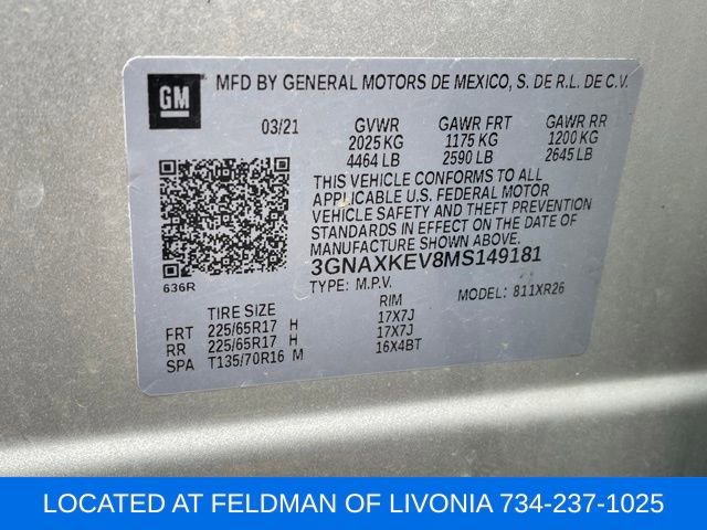 Certified 2021 Chevrolet Equinox LT image 10