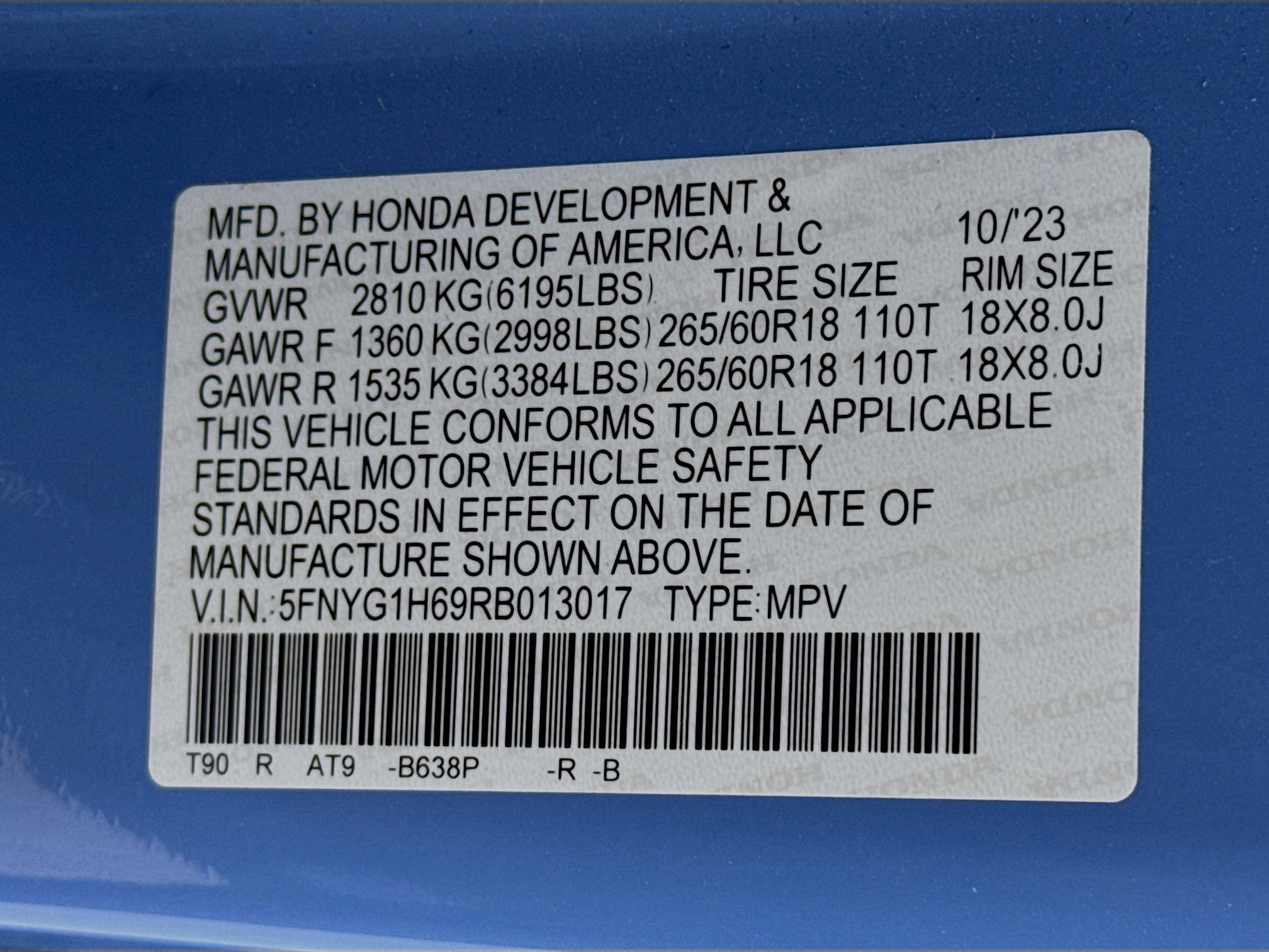 Certified 2024 Honda Pilot TrailSport image 33