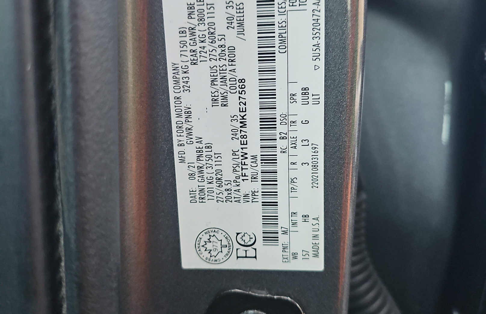 Used 2021 Ford F150 Lariat w/ Equipment Group 502A High AWD/4WD image 16