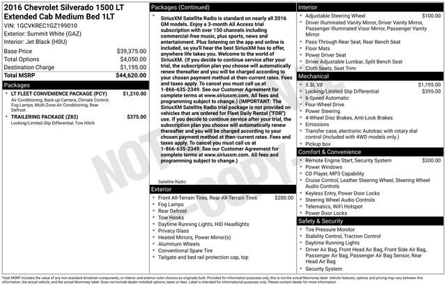 Used 2016 Chevrolet Silverado 1500 LT w/ LT Fleet Convenience Package image 57