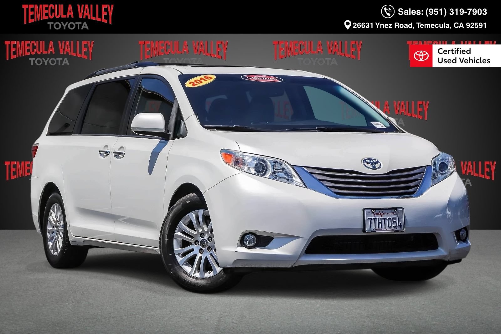 Certified 2016 Toyota Sienna XLE Premium