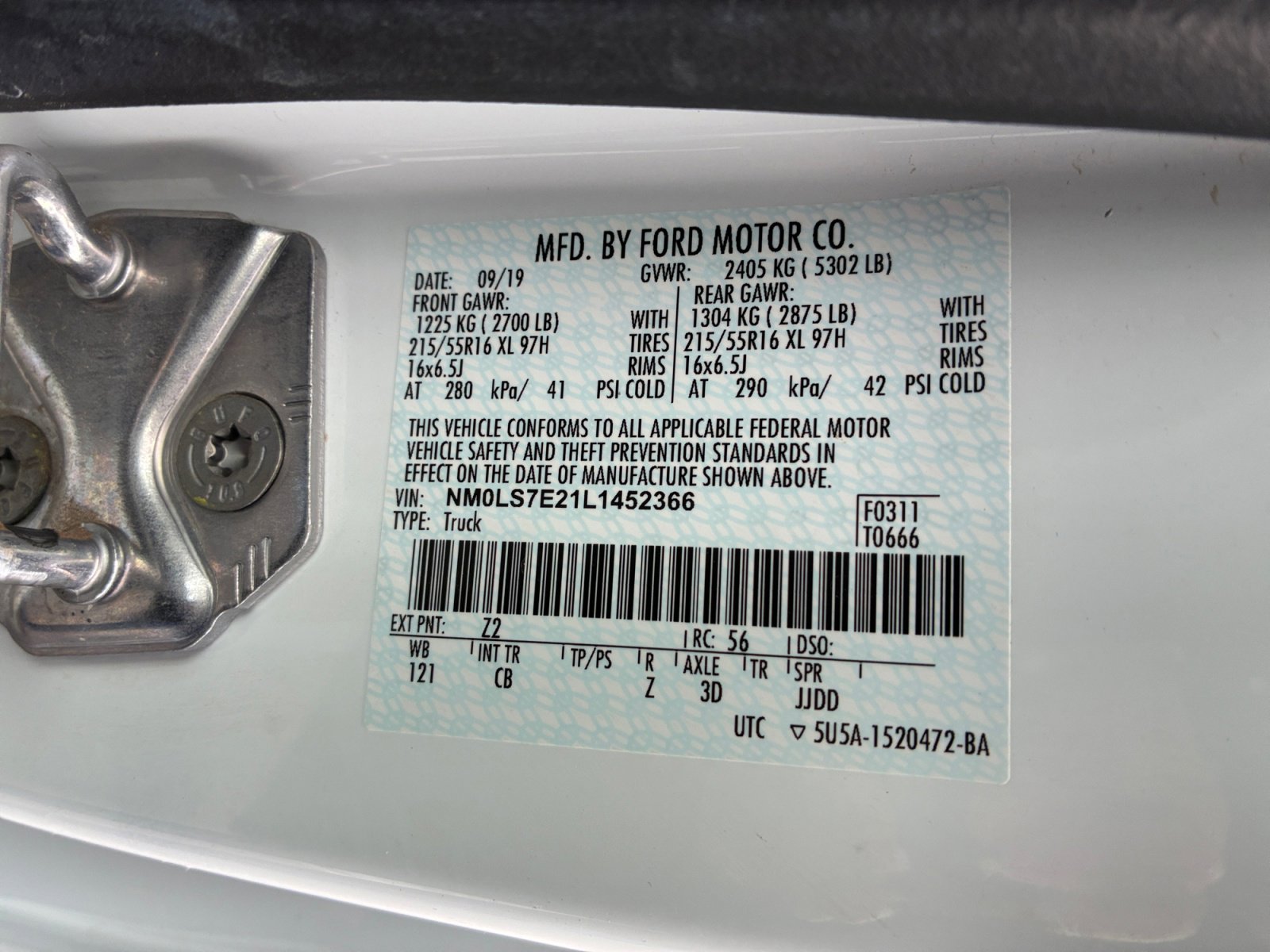 Certified 2020 Ford Transit Connect XL image 25