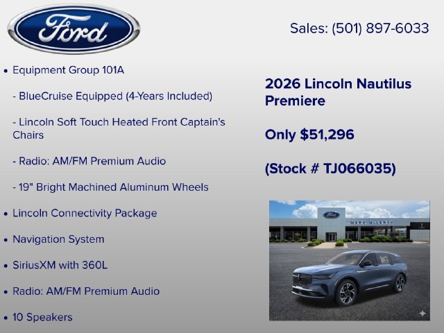New 2026 Lincoln Nautilus Premier AWD/4WD image 6