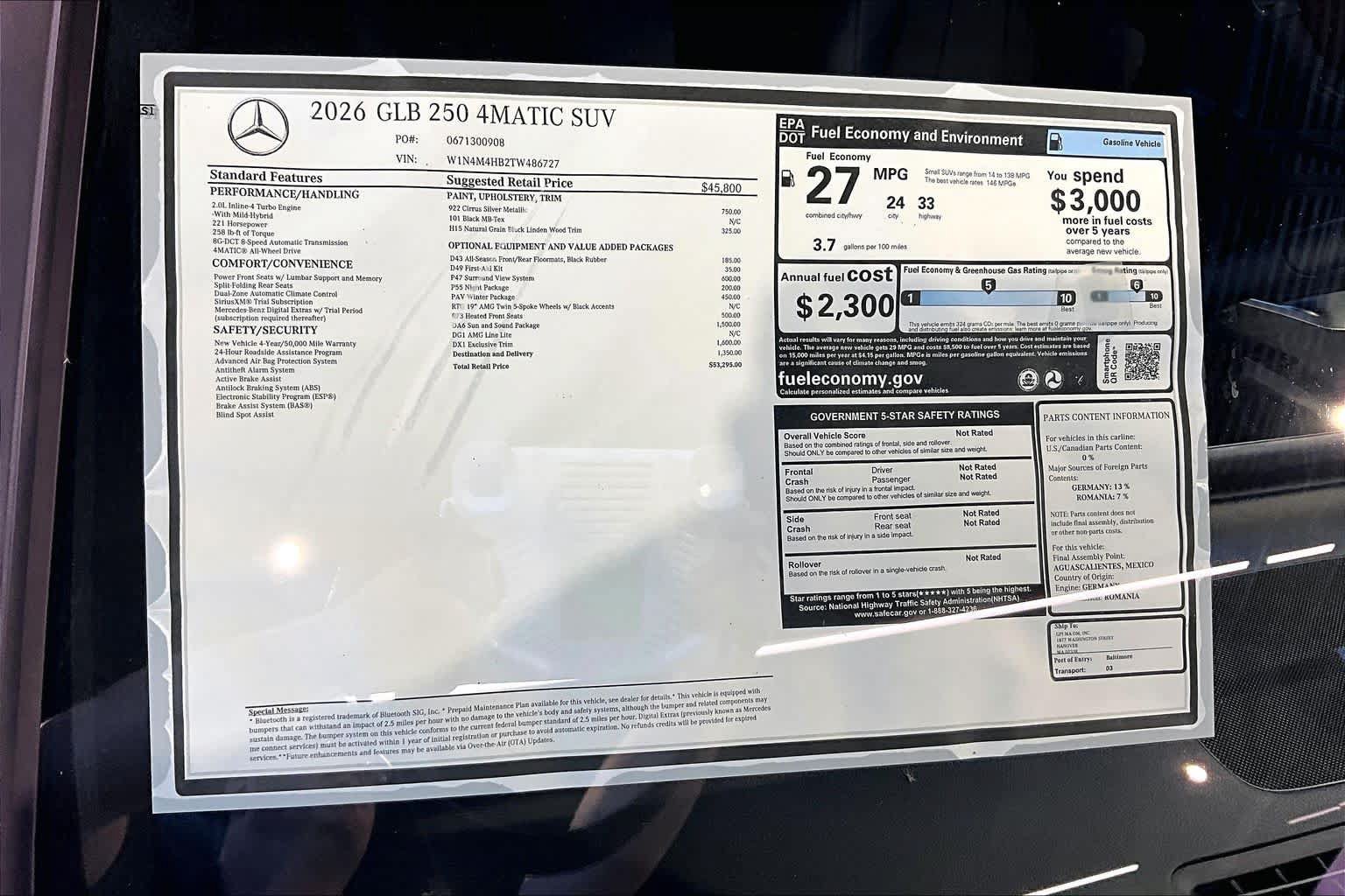 New 2026 Mercedes-Benz GLB 250 4MATIC image 17