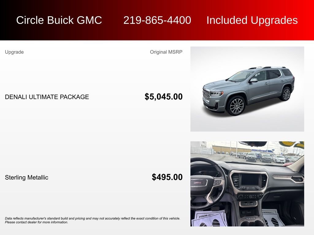 Used 2023 GMC Acadia Denali w/ Denali Ultimate Package AWD/4WD image 3