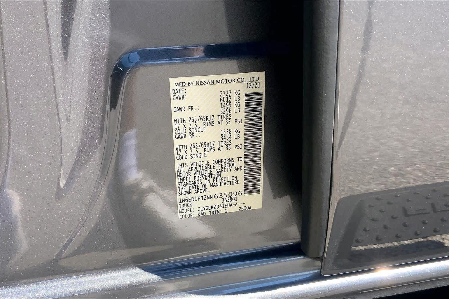 Used 2022 Nissan Frontier SV w/ Technology Package RWD image 32
