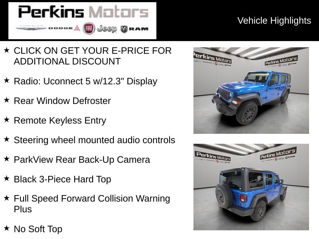 Used 2024 Jeep Wrangler Unlimited Sport AWD/4WD image 7