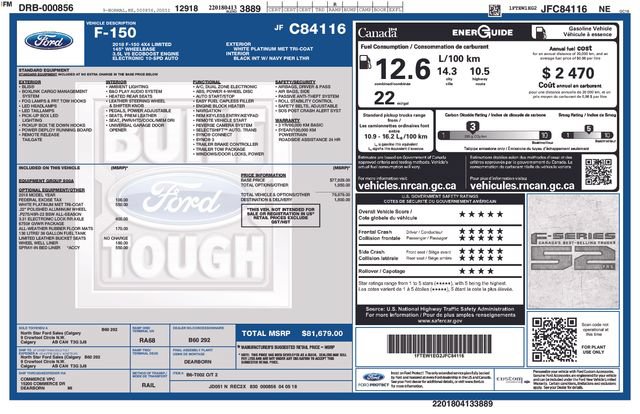 Used 2018 Ford F150 Limited AWD/4WD image 34