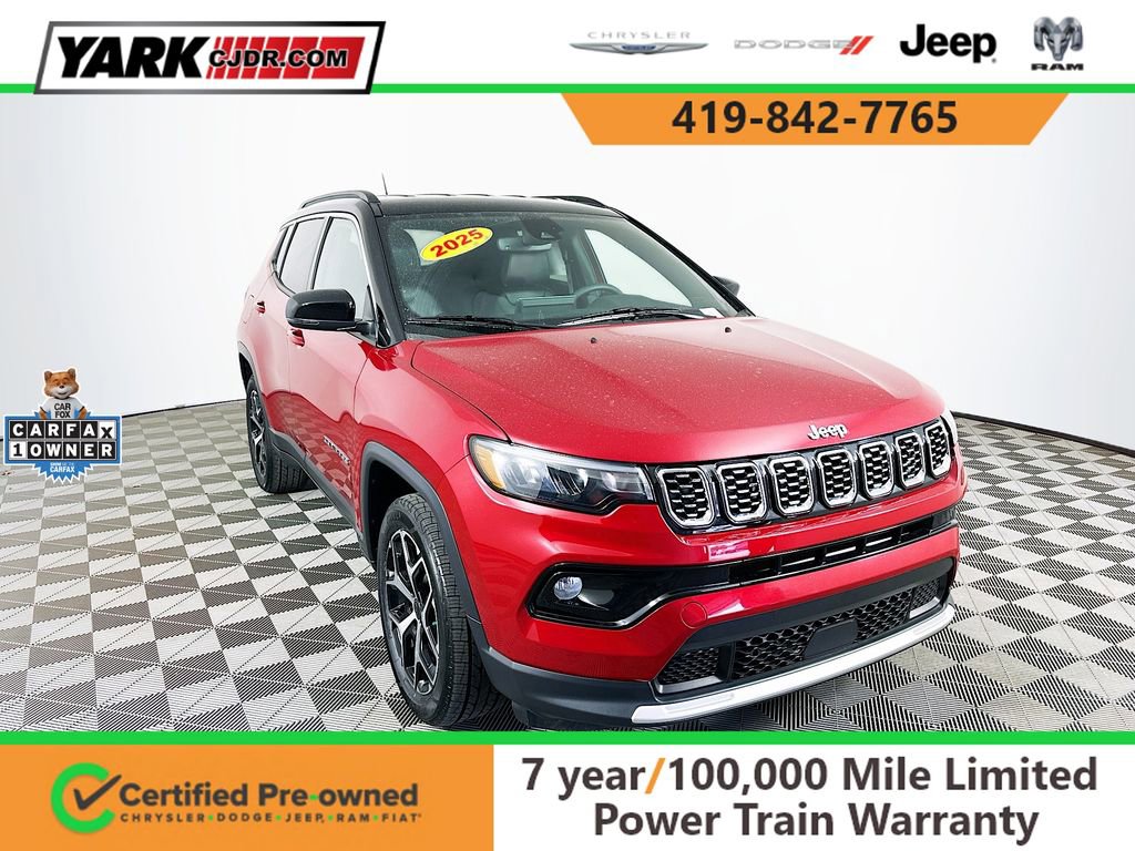 Certified 2025 Jeep Compass Limited AWD/4WD image 1
