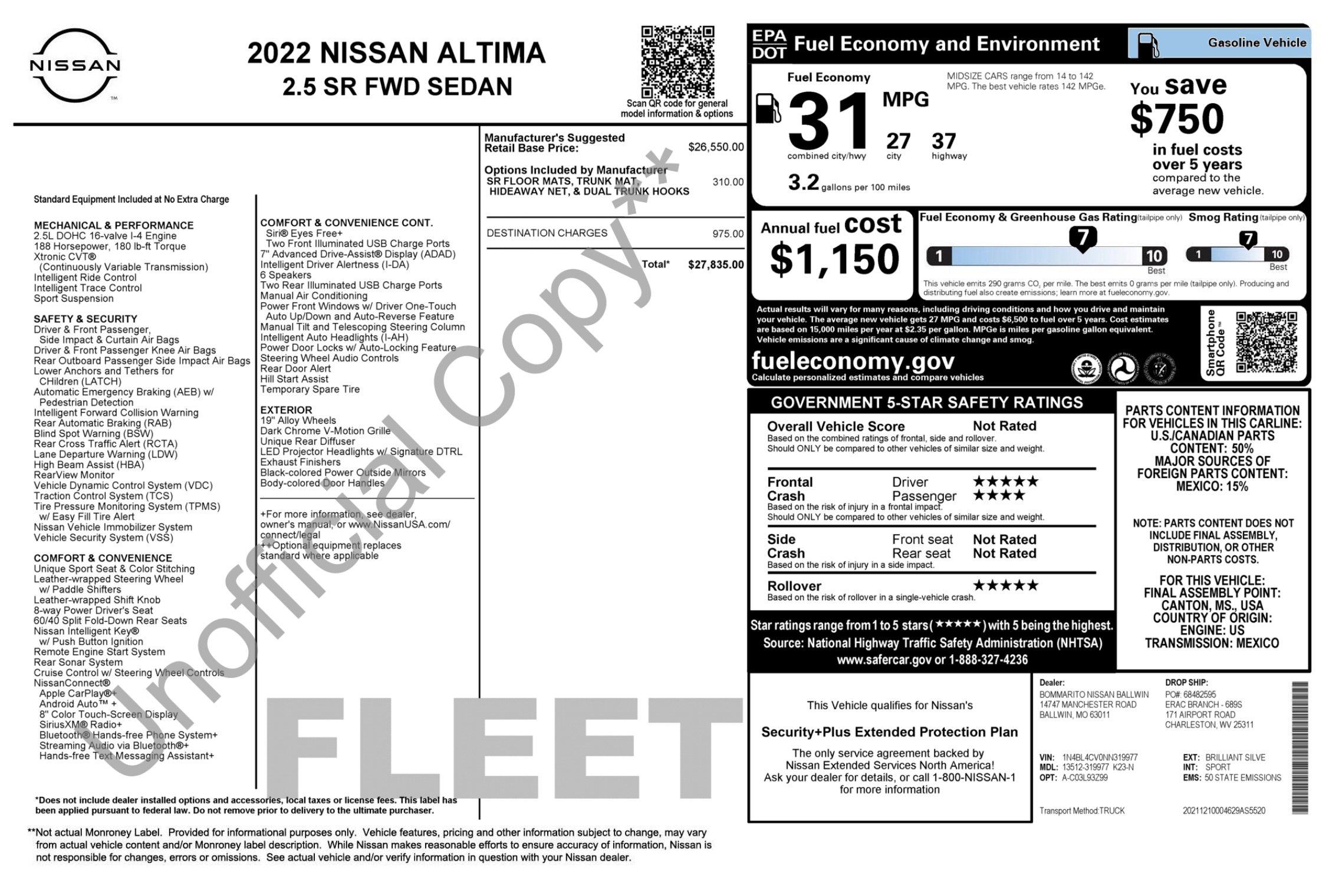 Used 2022 Nissan Altima 2.5 SR image 3