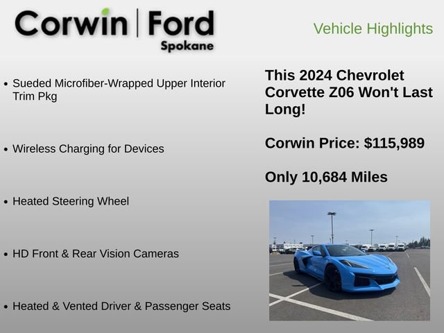Used 2024 Chevrolet Corvette Z06 RWD image 12