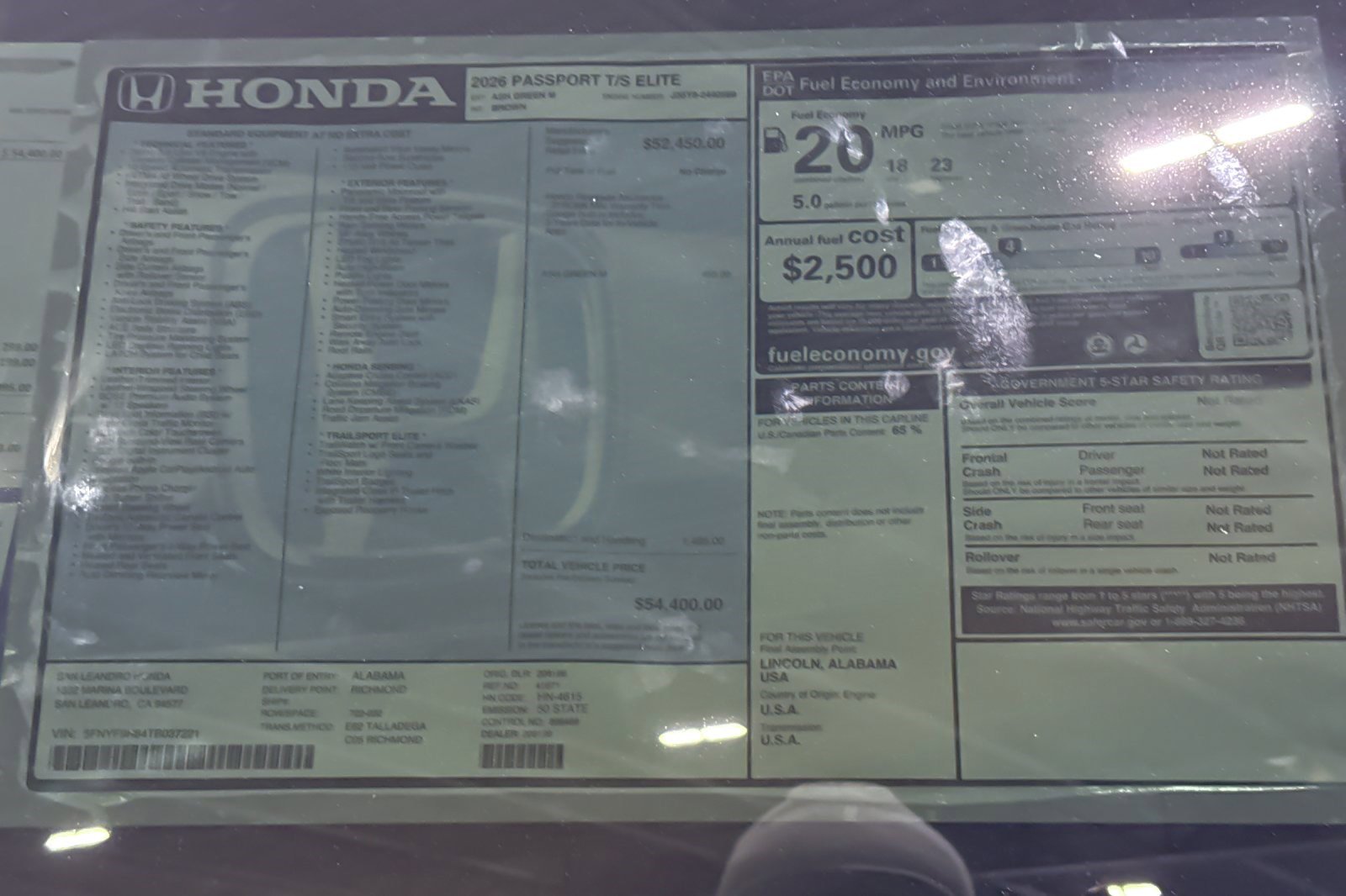 New 2026 Honda Passport TrailSport Elite image 34