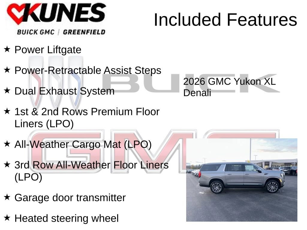 New 2026 GMC Yukon XL Denali w/ Sun & Power Step Package image 4