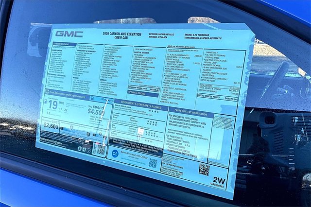 New 2026 GMC Canyon Elevation w/ Convenience Package image 14