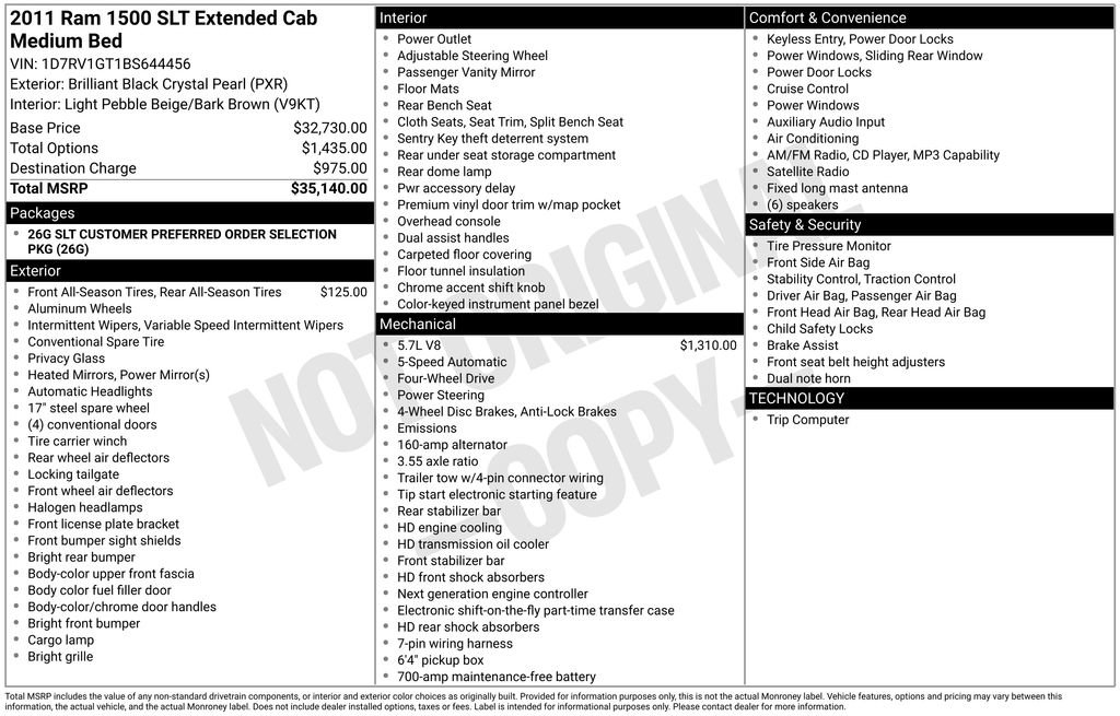 Used 2011 RAM 1500 Classic SLT image 37