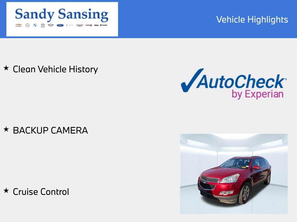 Used 2012 Chevrolet Traverse LT AWD/4WD image 9