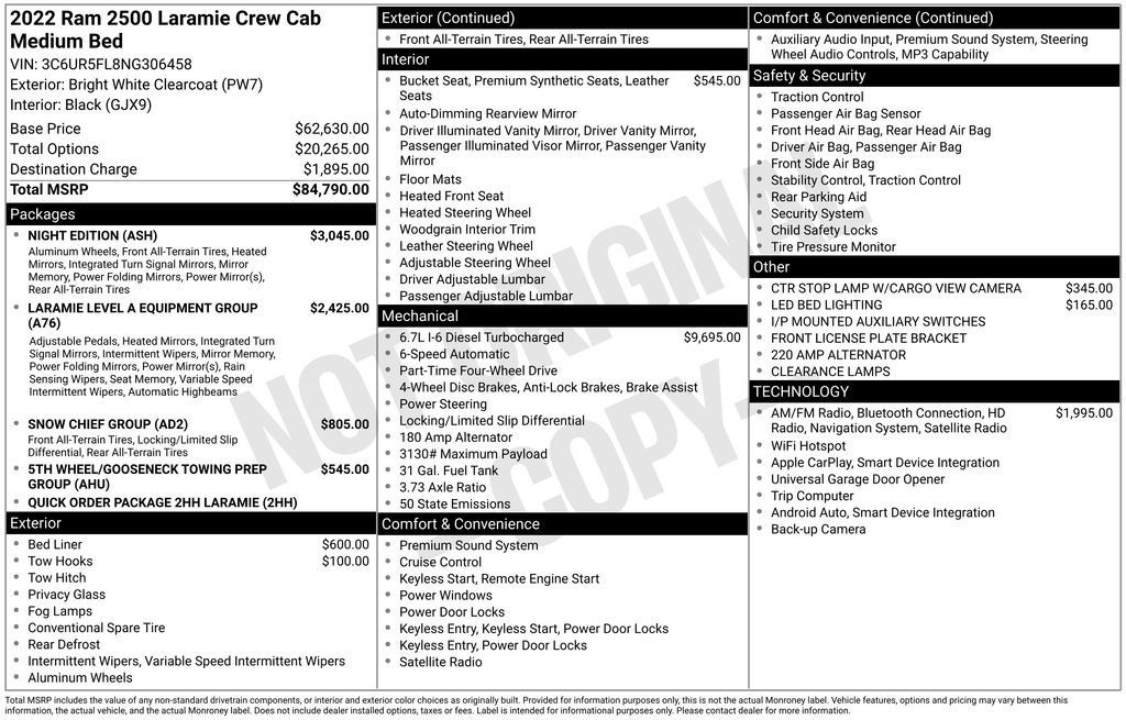 Used 2022 RAM 2500 Laramie w/ Night Edition image 6