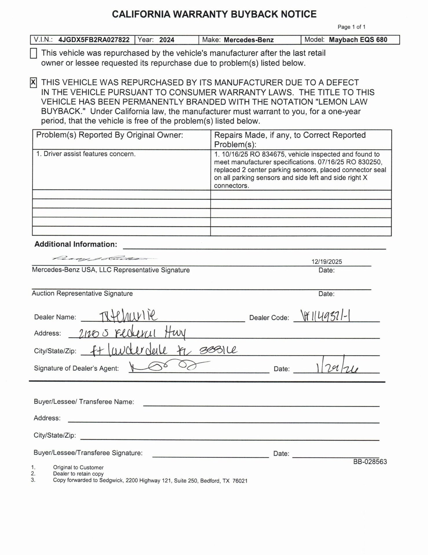 Used 2024 Mercedes-Benz Maybach EQS 680 4MATIC image 88