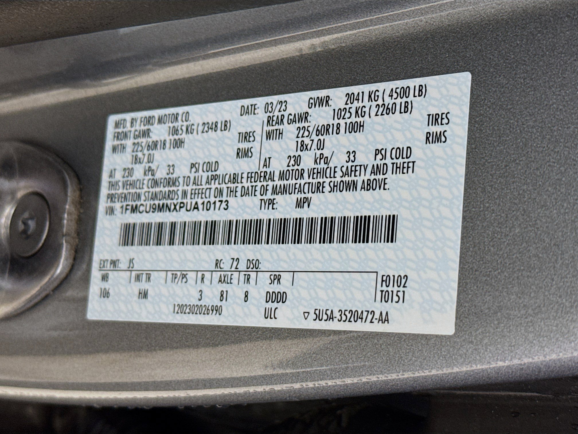 Used 2023 Ford Escape ST-Line AWD/4WD image 37