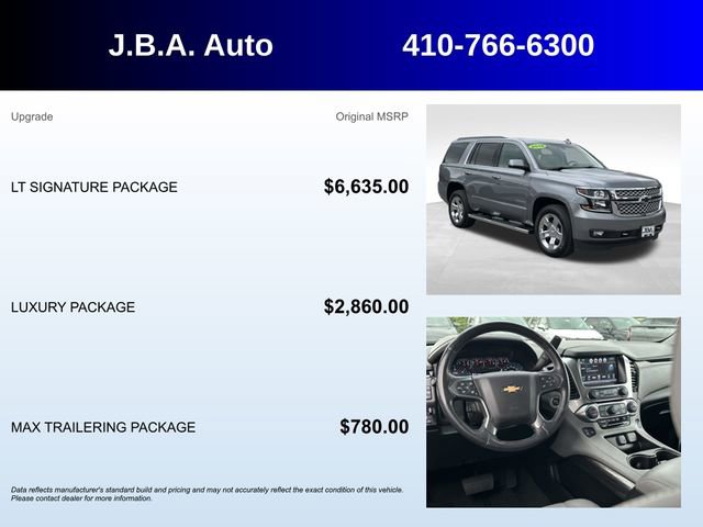 Used 2018 Chevrolet Tahoe LT w/ LT Signature Package AWD/4WD image 5