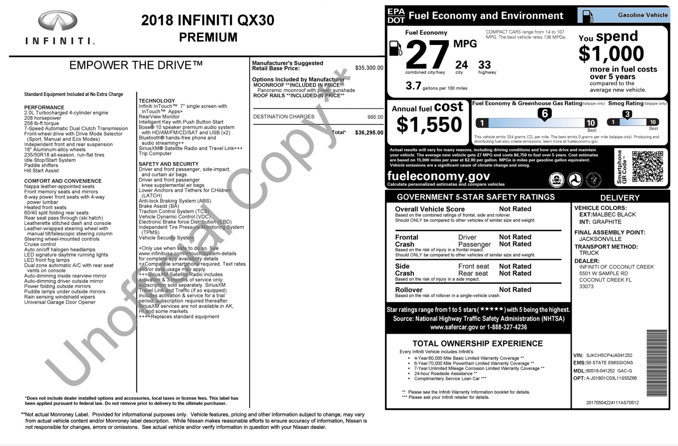 Used 2018 INFINITI QX30 Premium FWD image 4
