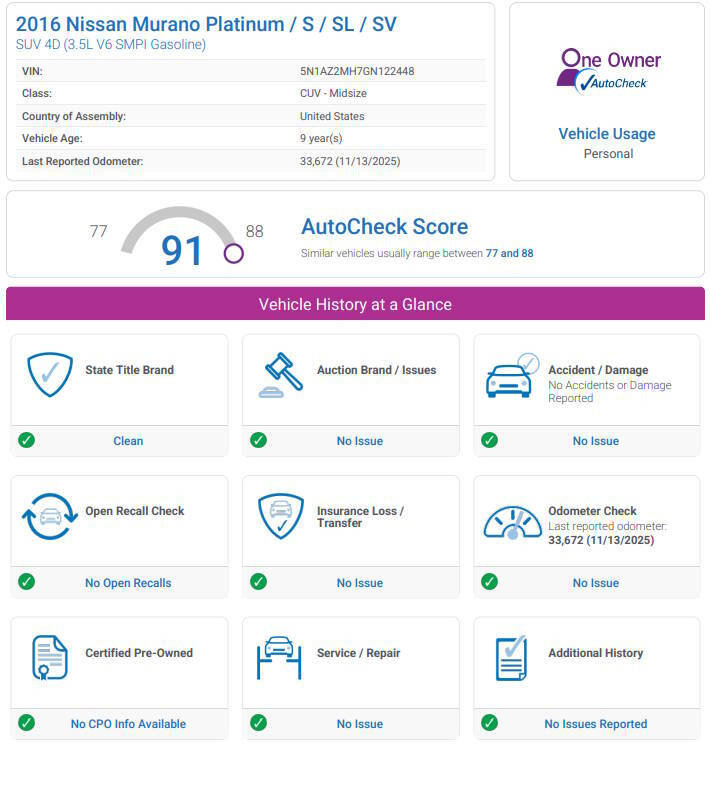 Used 2016 Nissan Murano SL image 2