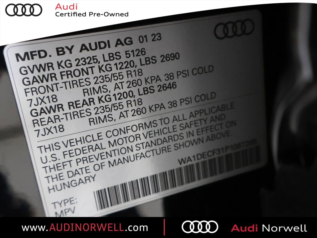 Certified 2023 Audi Q3 2.0T Premium w/ Convenience Package image 3