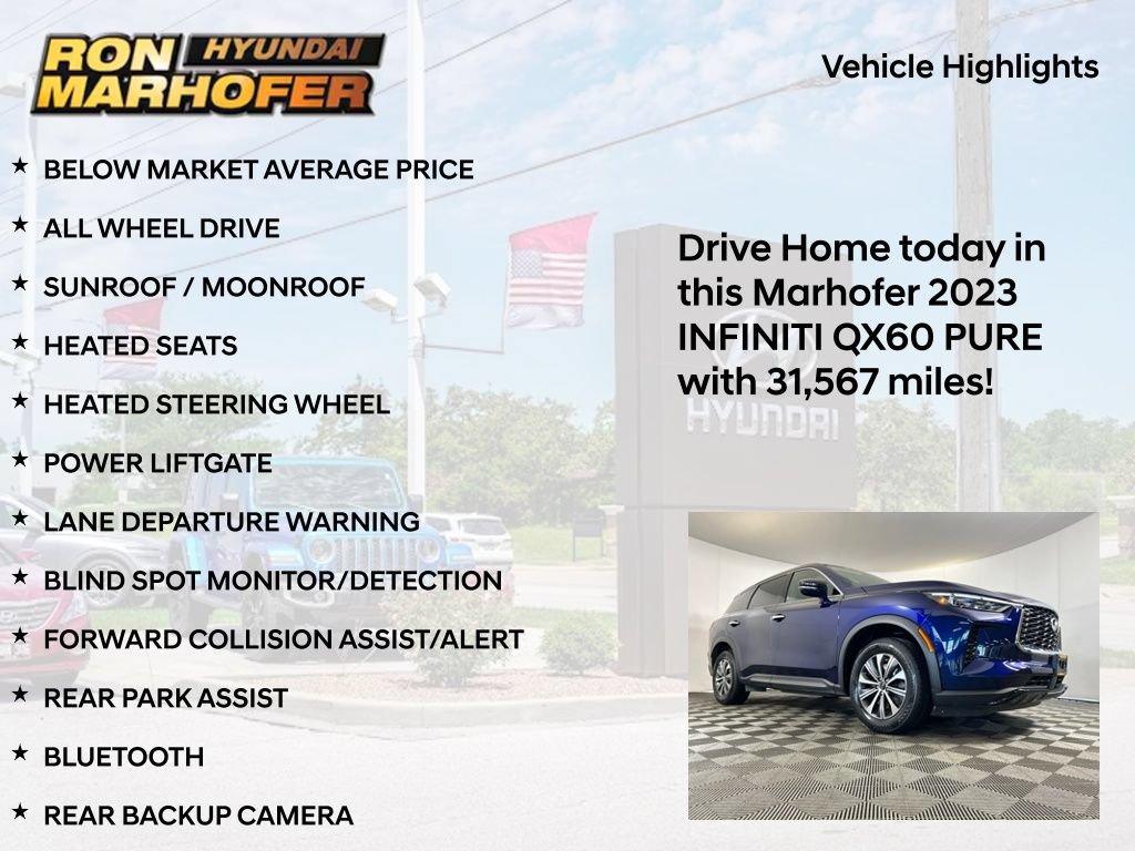Used 2023 INFINITI QX60 Pure AWD/4WD image 13