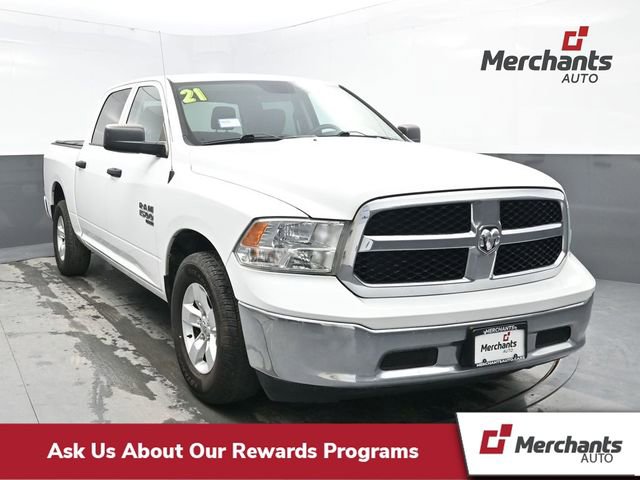Used 2021 RAM 1500 Tradesman w/ Chrome Plus Package RWD image 1