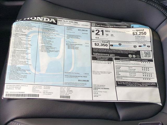 New 2026 Honda Pilot Touring image 18