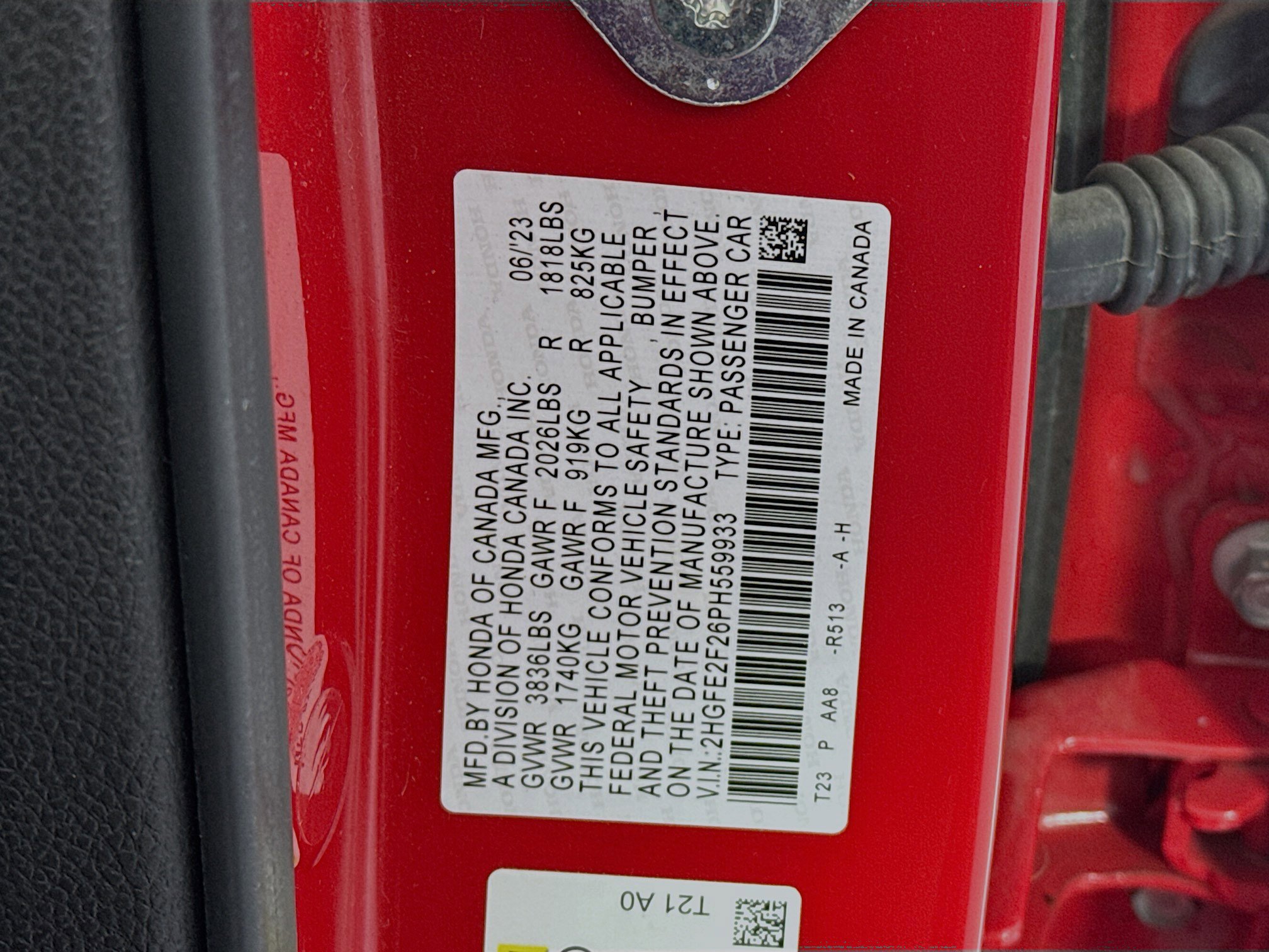 Certified 2023 Honda Civic LX image 29