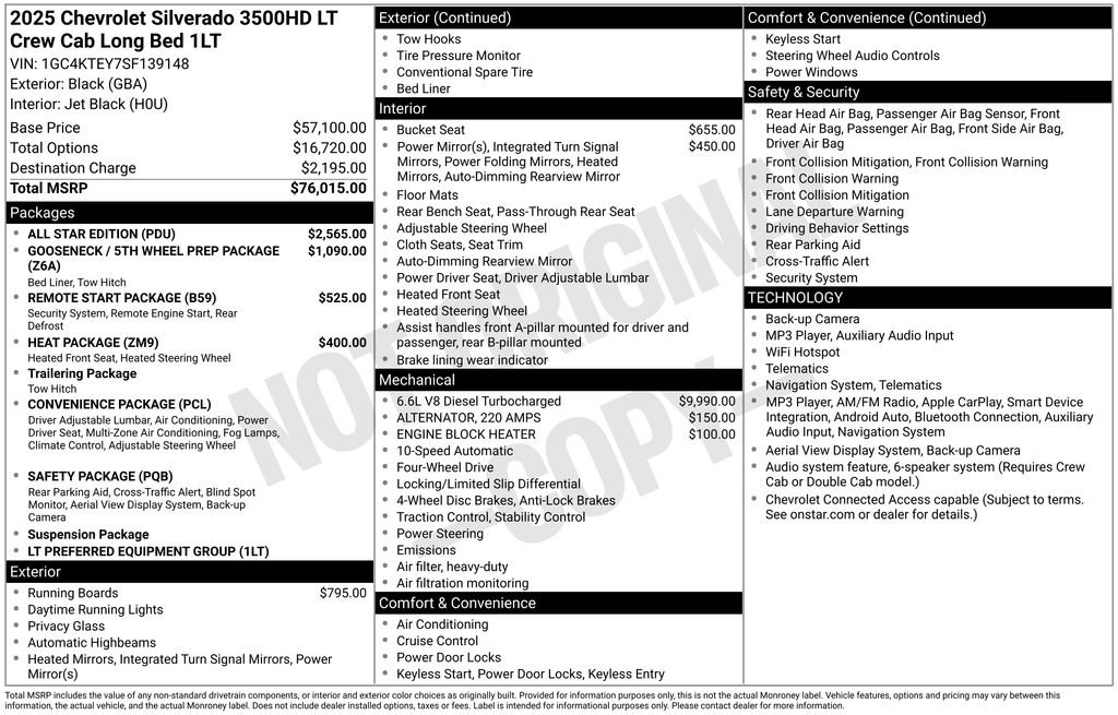 Used 2025 Chevrolet Silverado 3500 LT w/ All Star Edition AWD/4WD image 6