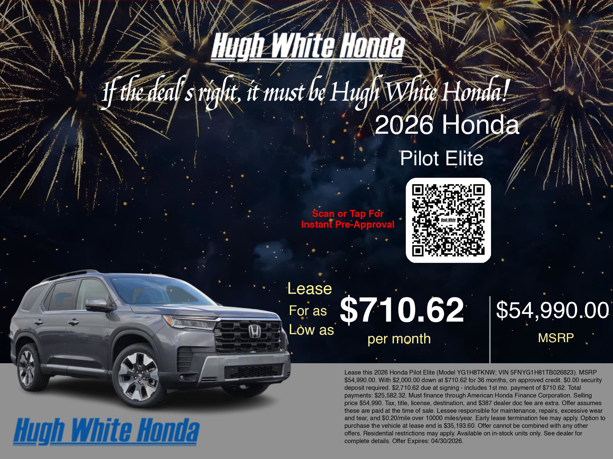 New 2026 Honda Pilot Elite image 2