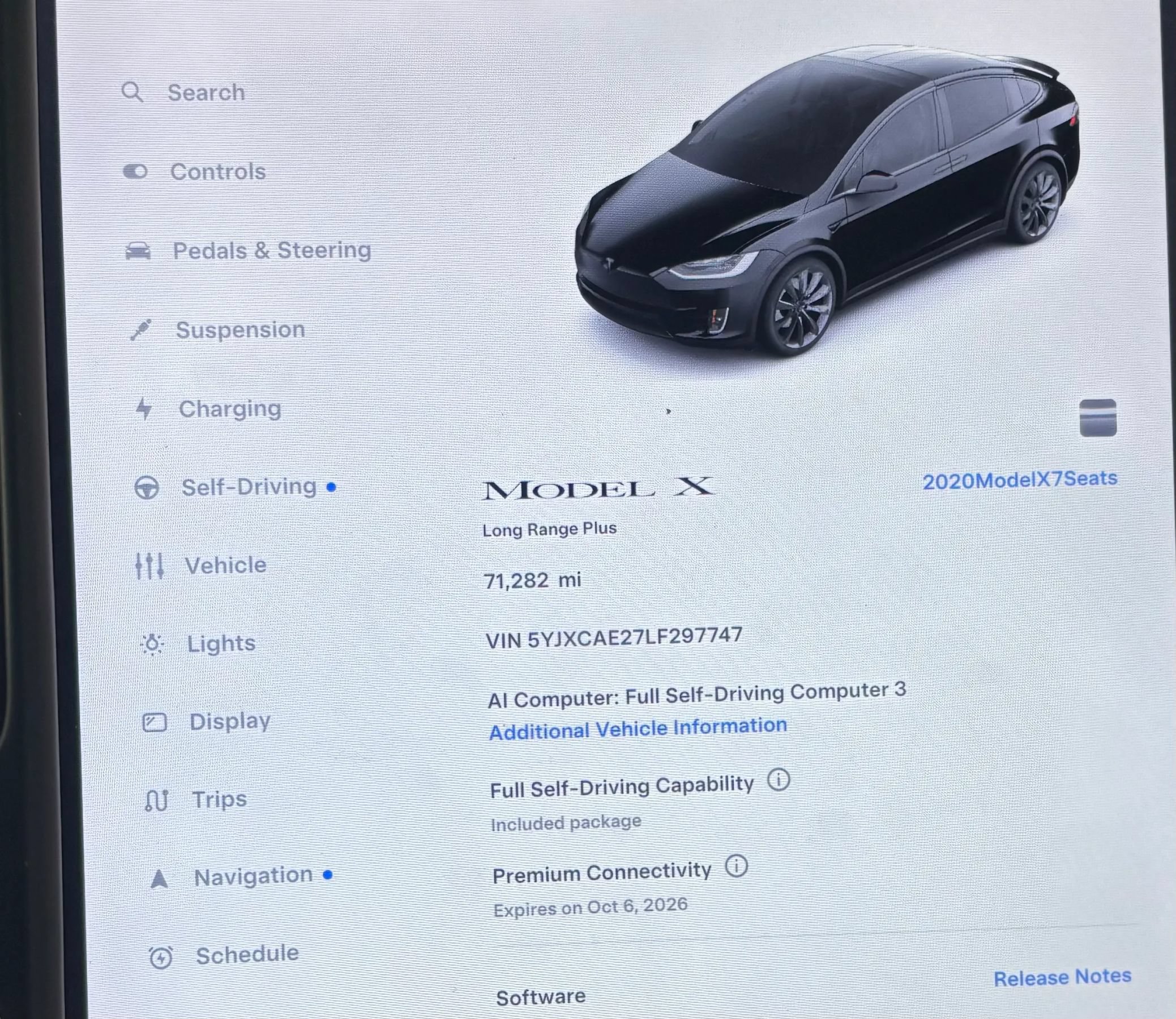 Used 2020 Tesla Model X Long Range AWD/4WD image 9