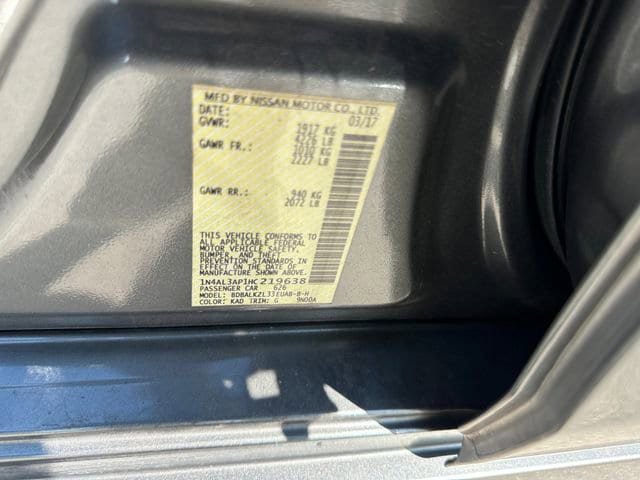 Used 2017 Nissan Altima 2.5 SV w/ Convenience Package FWD image 35