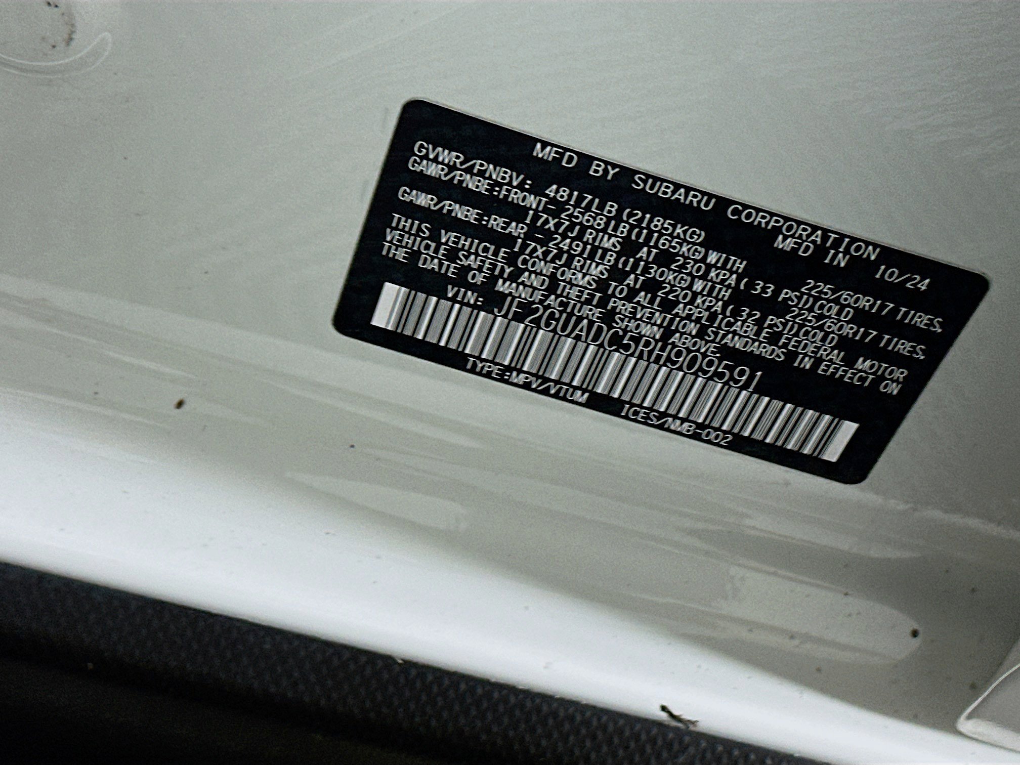 Used 2024 Subaru Crosstrek 2.0i Premium image 12