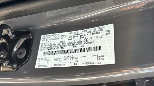 Used 2018 Ford F150 Raptor w/ Equipment Group 802A Luxury image 39