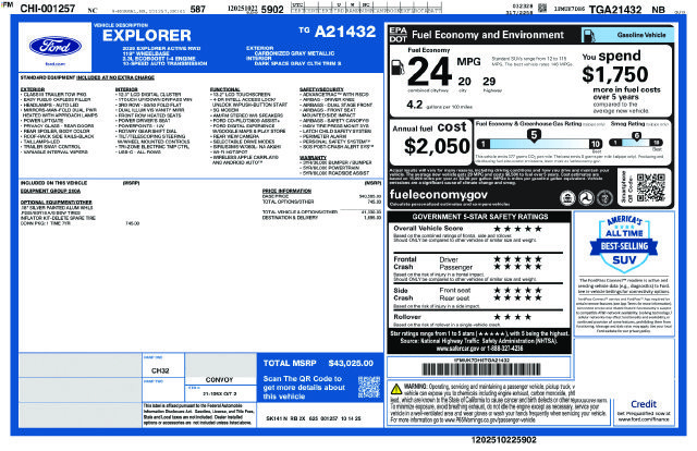 New 2026 Ford Explorer Active RWD image 24