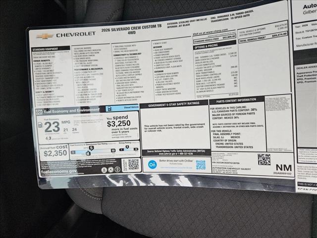 New 2026 Chevrolet Silverado 1500 Custom Trail Boss w/ LPO, Dark Essentials Package image 17