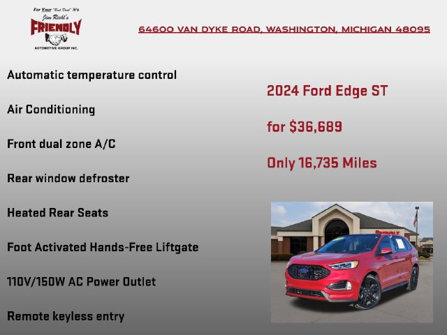 Used 2024 Ford Edge ST w/ Equipment Group 401A AWD/4WD image 20