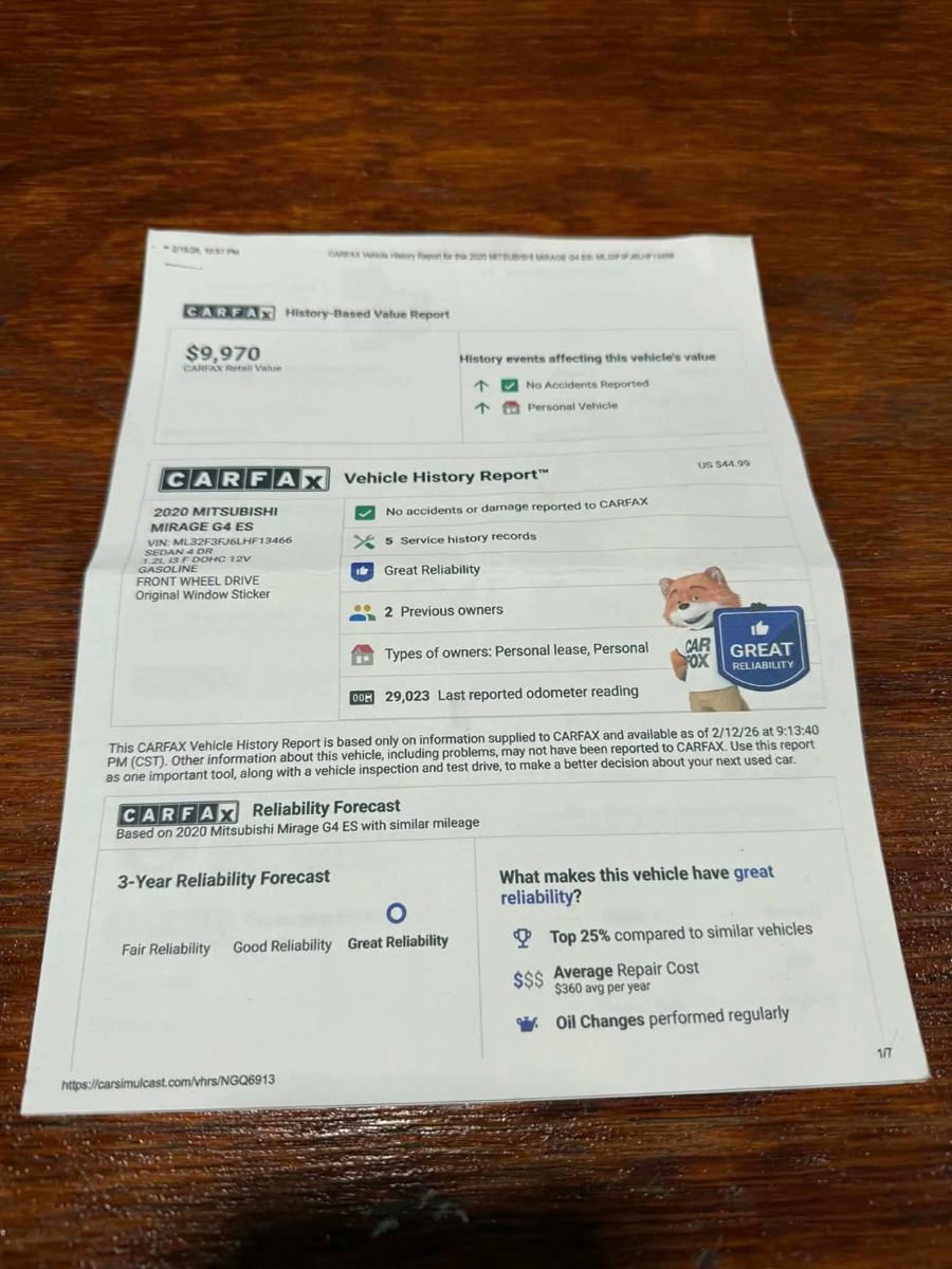 Used 2020 Mitsubishi Mirage G4 ES image 3